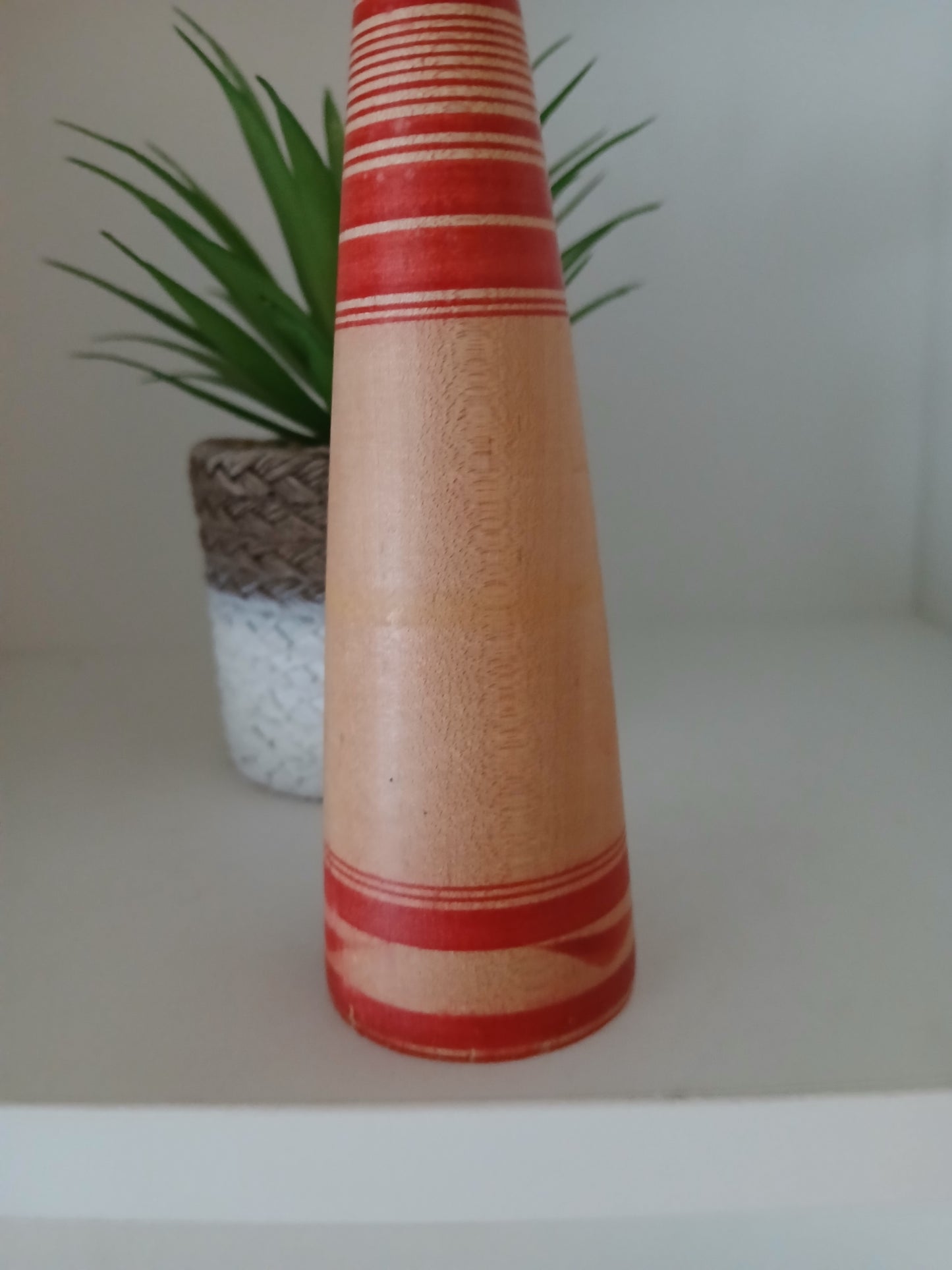 Vintage traditional Tsugaru kokeshi by Sato Nobu