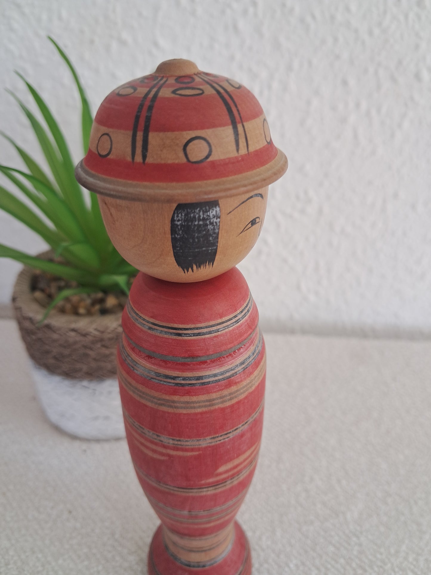 Rare Vintage Traditional Tsuchiyu kokeshi by Niyama Sakyo（1934～）