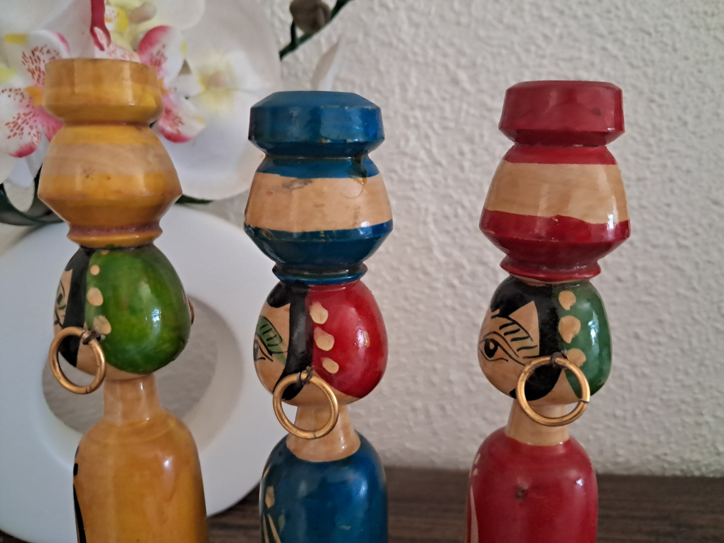 Set off 3 creative kokeshi