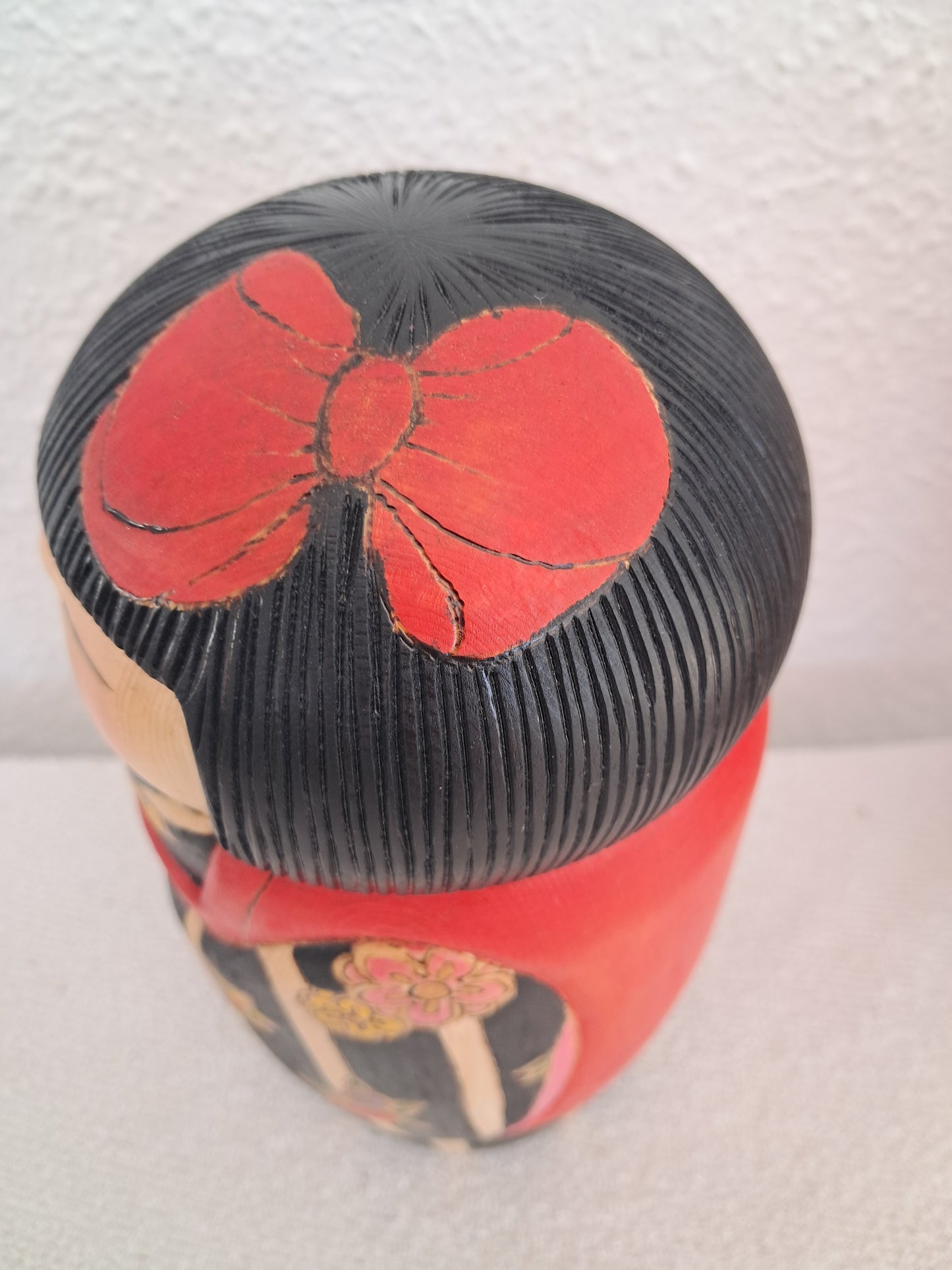 Exclusive Kokeshi made by Yuko Yamazaki (1956-)