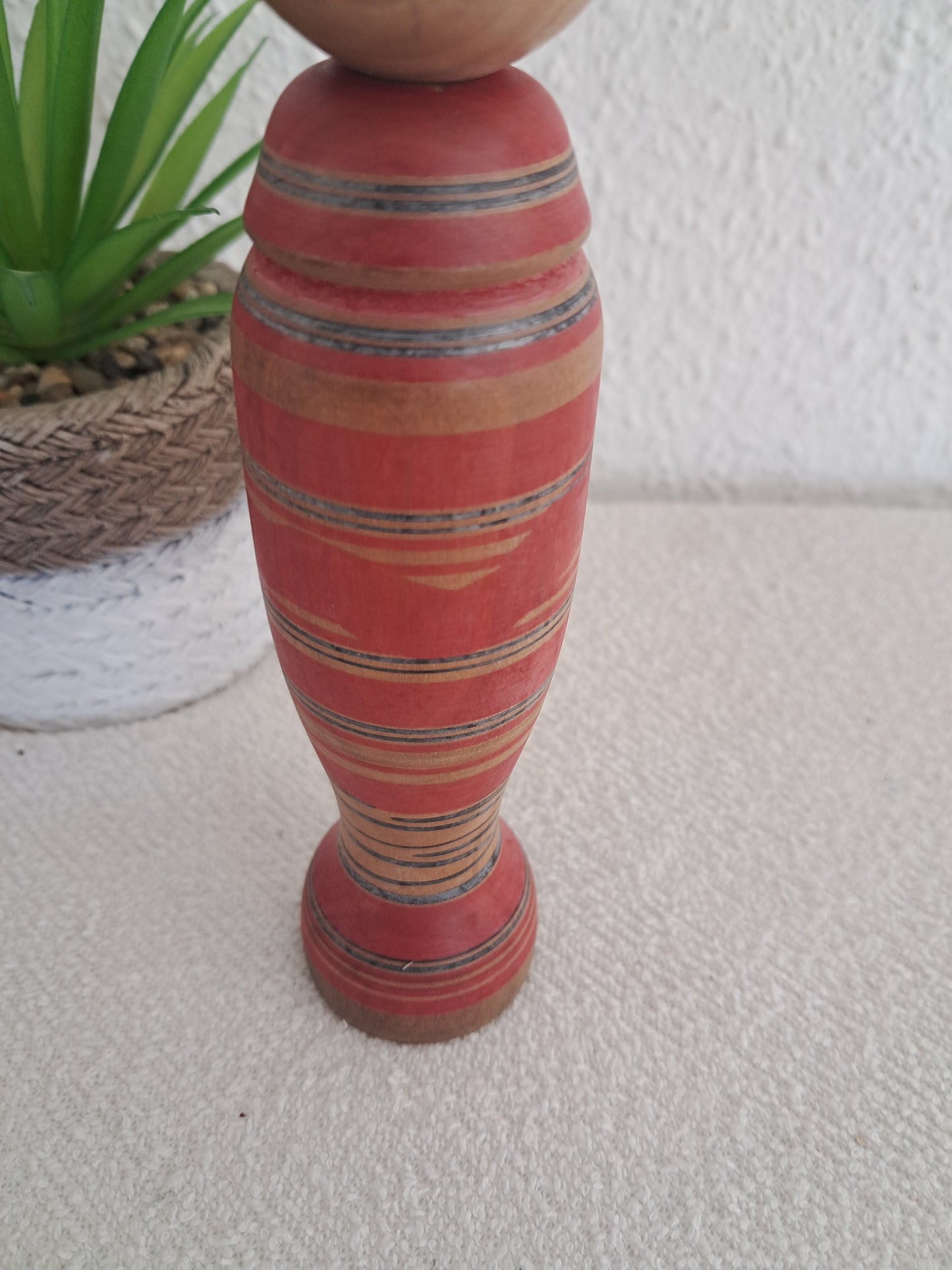 Rare Vintage Traditional Tsuchiyu kokeshi by Niyama Sakyo（1934～）