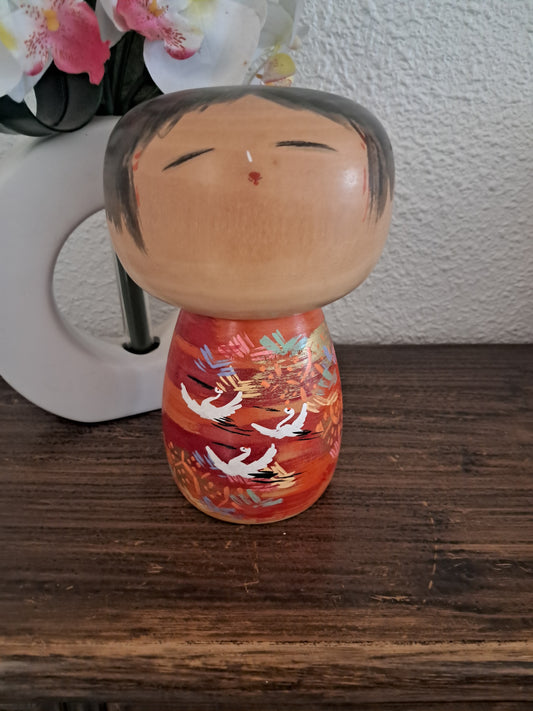 Exclusive  Sosaku kokeshi by Takahashi Akinori (1957-)