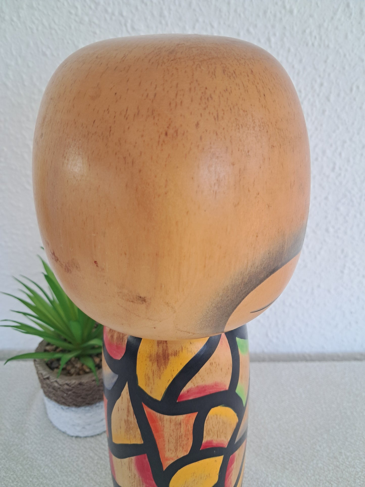 Exclusive BIG Sosaku kokeshi made by Yuji Kwase (1938-)