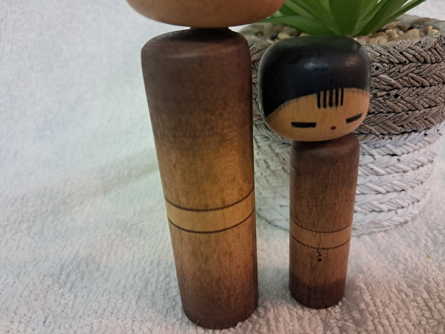 Rare Vintage set creative kokeshi by Hideo Ishihara (1925-1999)