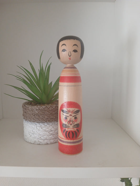 Vintage Tsugaru Kokeshi by Mamiya Masao (1921~2008)
