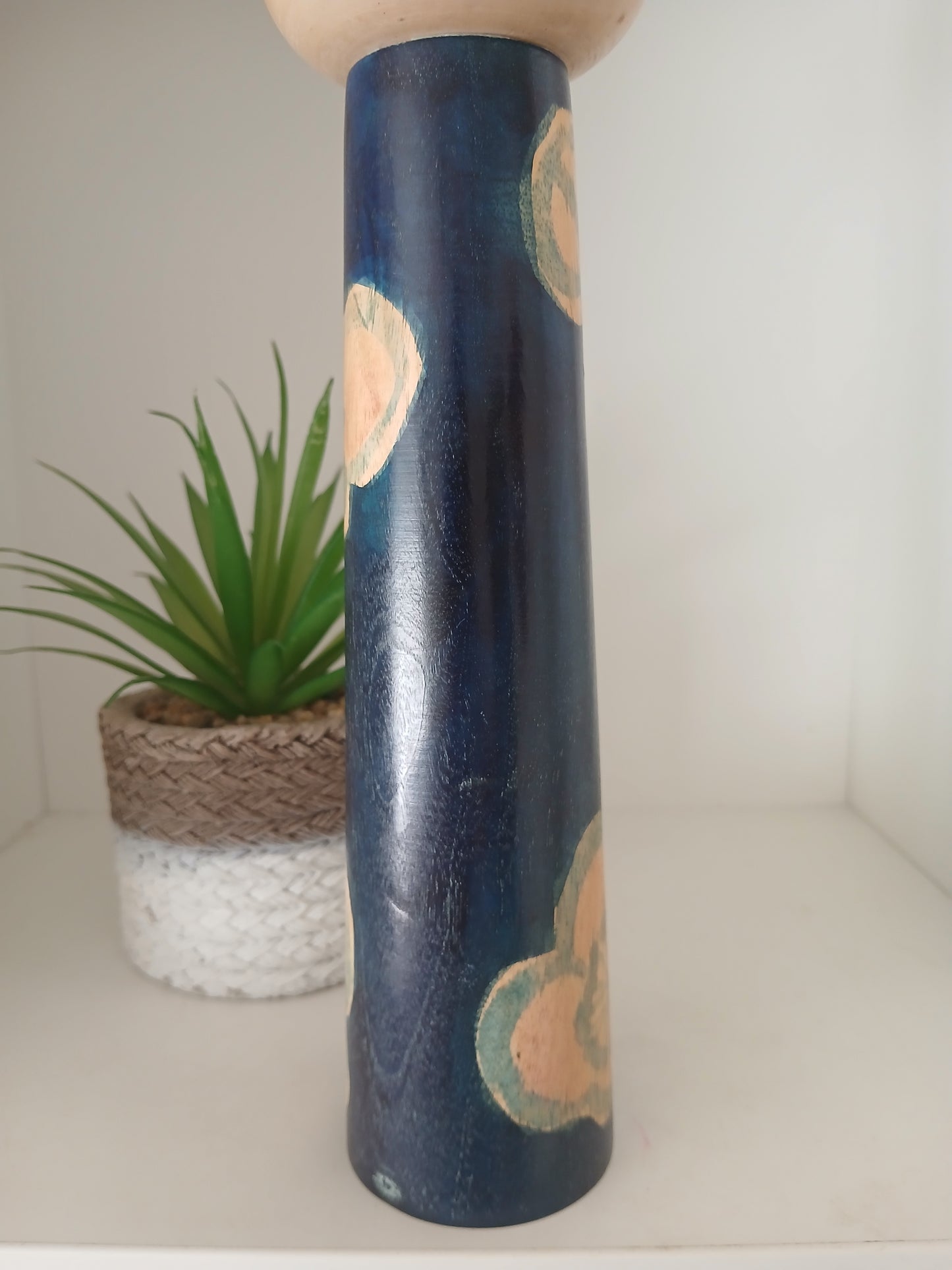 Vintage creative kokeshi by Issetsu Kuribayashi (1924-2011)