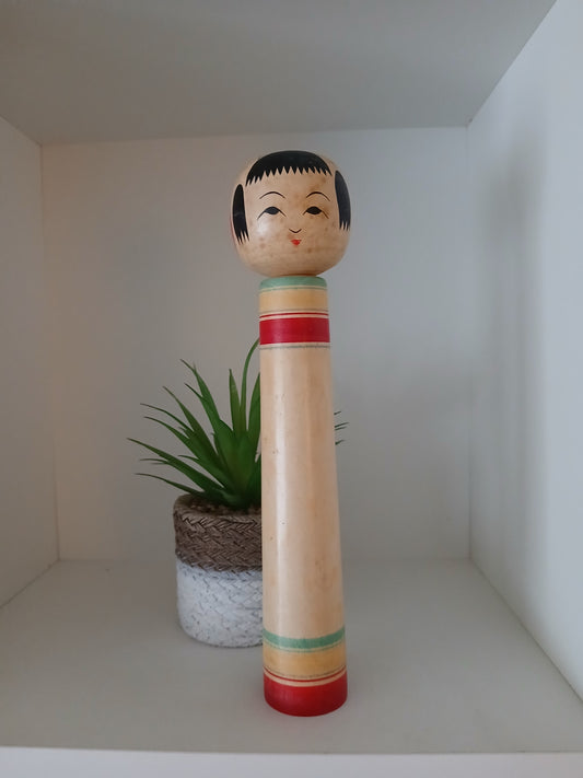 Vintage traditional Nanbu kokeshi by Sasaki Kakuhei