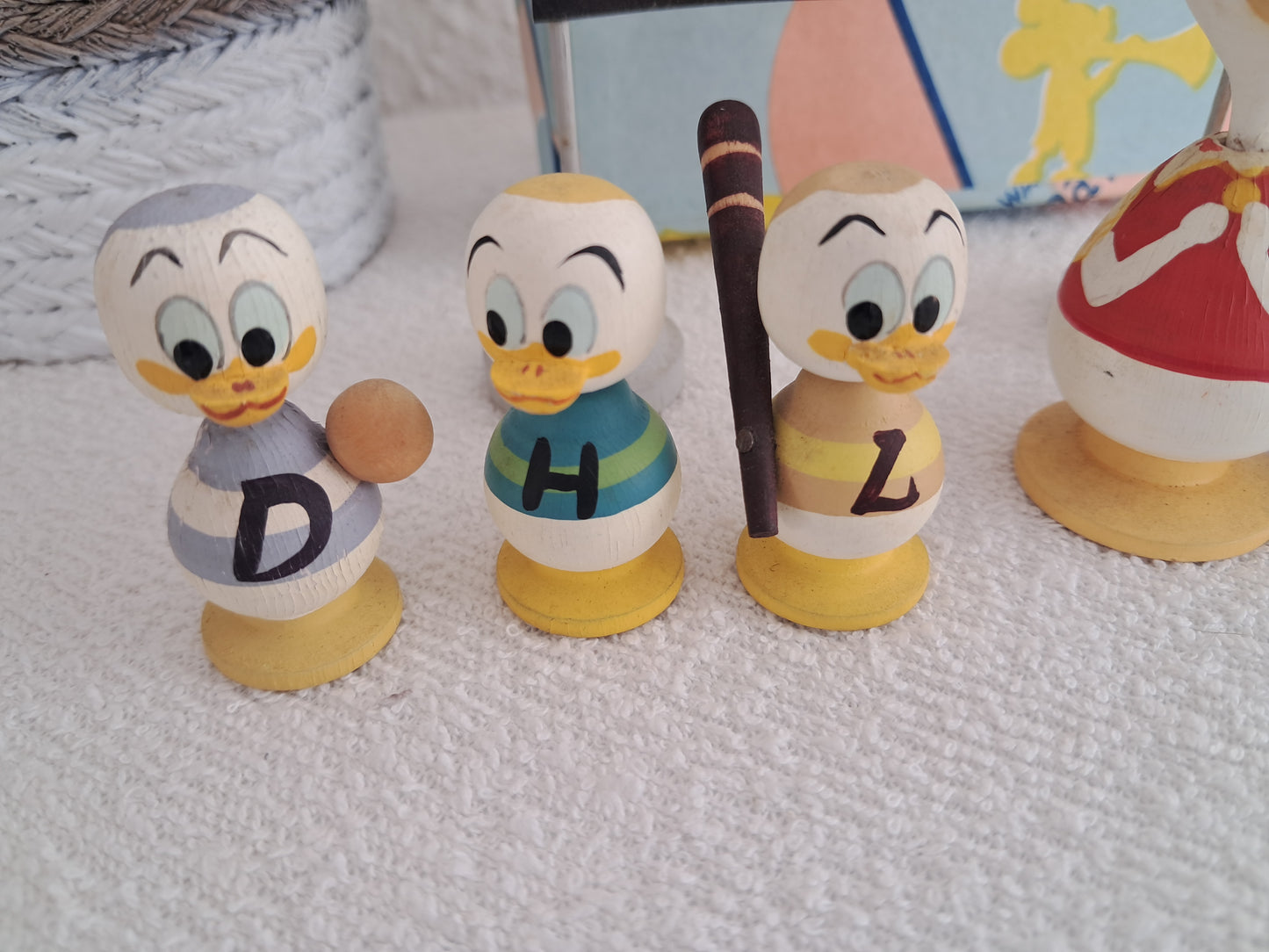 Vintage set kokeshi from Walt Disney - Donald duck 60s