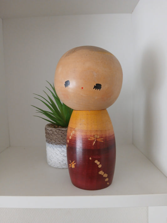 Rare Vintage Creative Kokeshi By Hiroe Fukushima