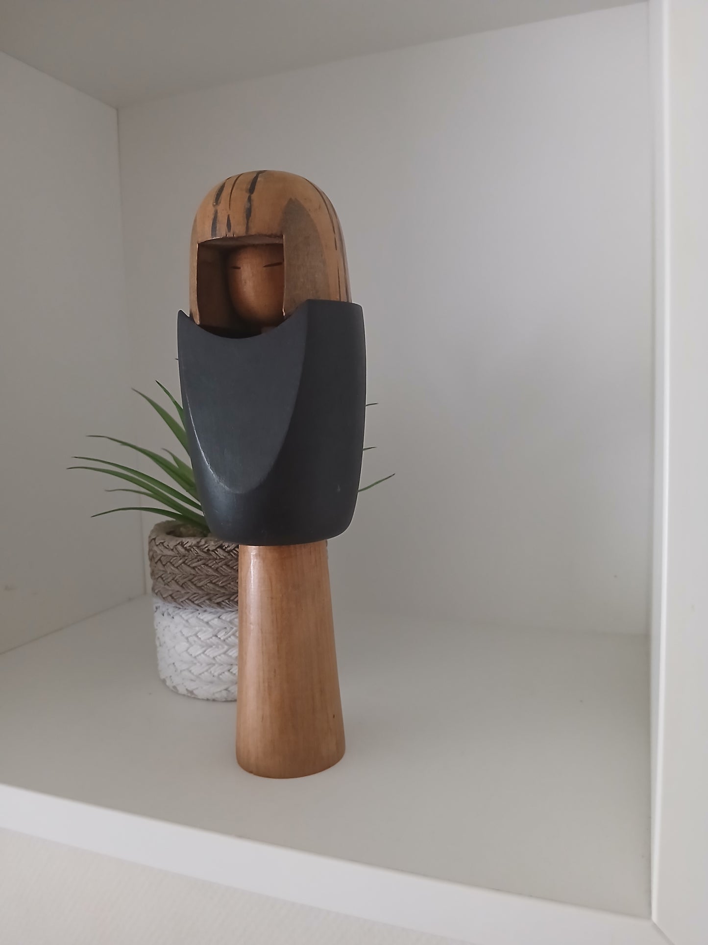 Rare Vintage Creative Kokeshi by renowned artisan Ikuyoshi Yokozuka