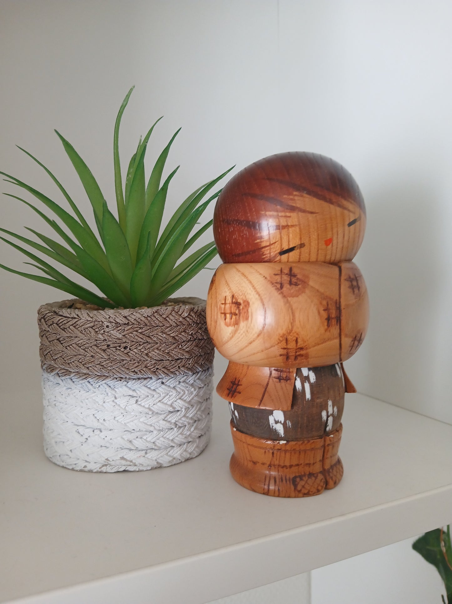 Rare Vintage Sosaku Kokeshi by Aoki Ryoka (1931-) 