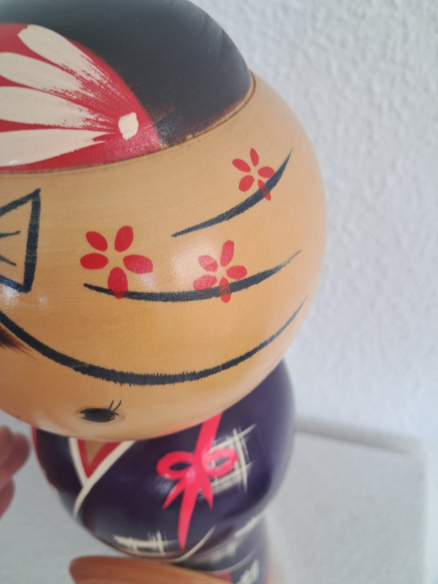 Rare exclusive creative kokeshi by Kishi Sadao (1932-1998) - XL 36cm