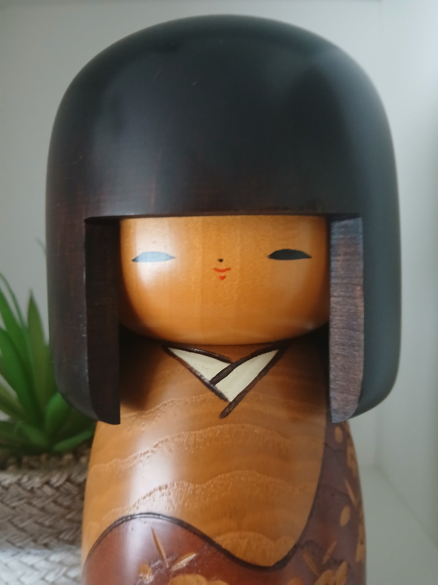Vintage Gumma kokeshi by Usaburo