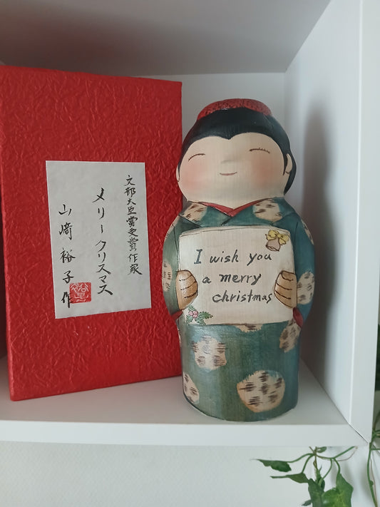 Exclusive creative kokeshi by Yuko Yamazaki - Christmas serie 2025