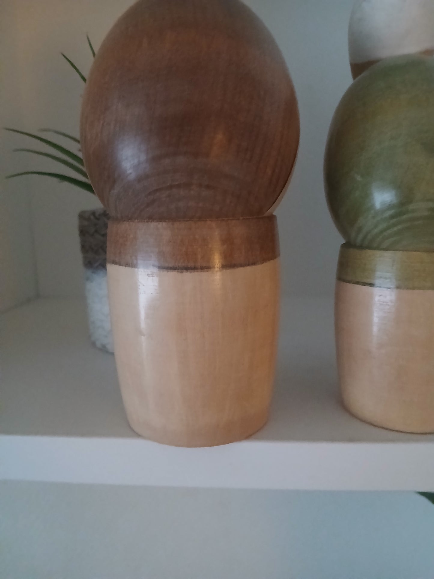 Vintage set Sosaku Kokeshi of elderly couple
