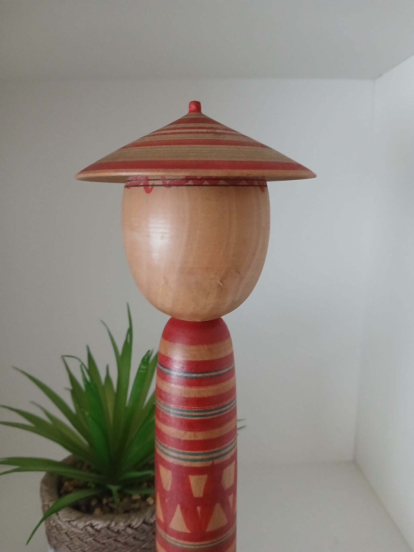 Vintage traditional Tsuchiyu kokeshi by Abe Katsuhide (1924-2000)