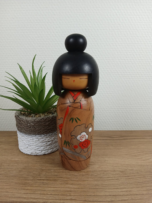Vintage creative kokeshi by Tanaka Akitsune