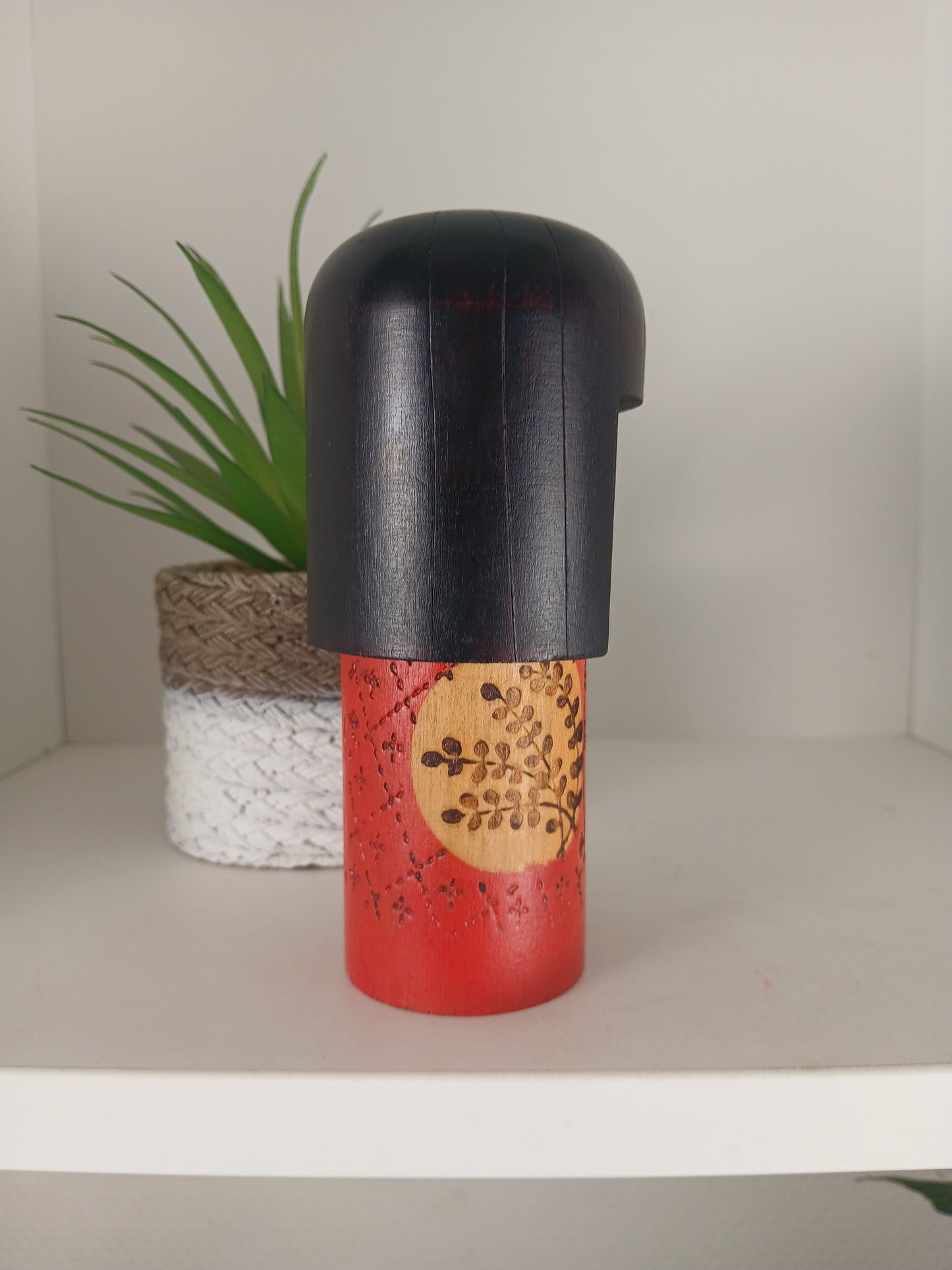 Vintage Gumma Kokeshi By Kazuo Takamizawa (1927-)