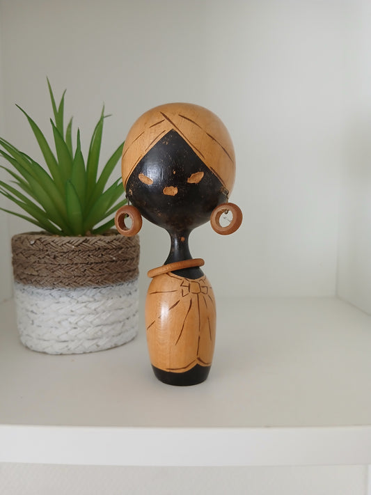 Rare Vintage Creative Kokeshi by Hanpushi Takanashi