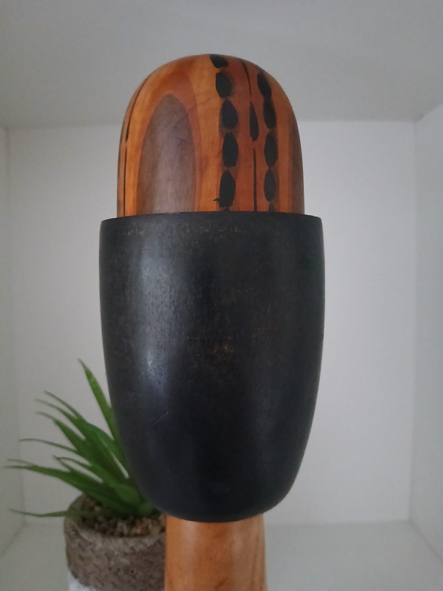 Rare Vintage Creative Kokeshi by renowned artisan Ikuyoshi Yokozuka