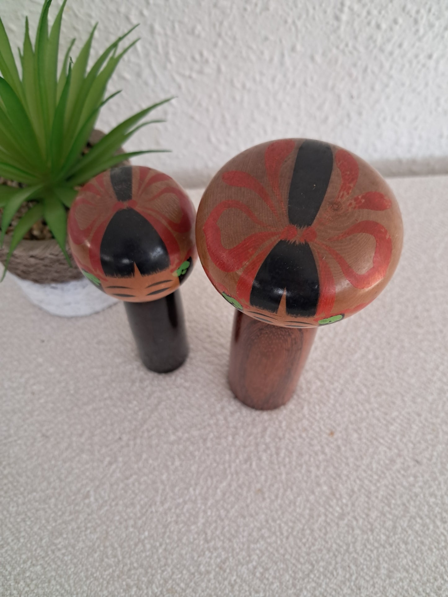 Set off two Rare Vintage Creative Kokeshi by Hitokura Masamkido