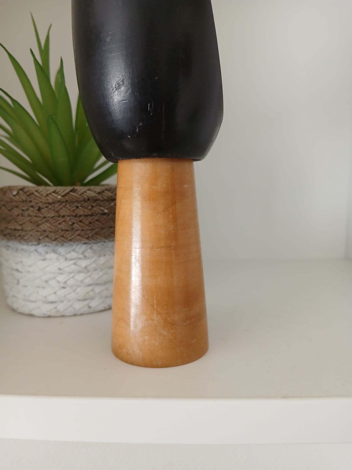 Rare creative kokeshi by renowned artisan Ikuyoshi Yokozuka