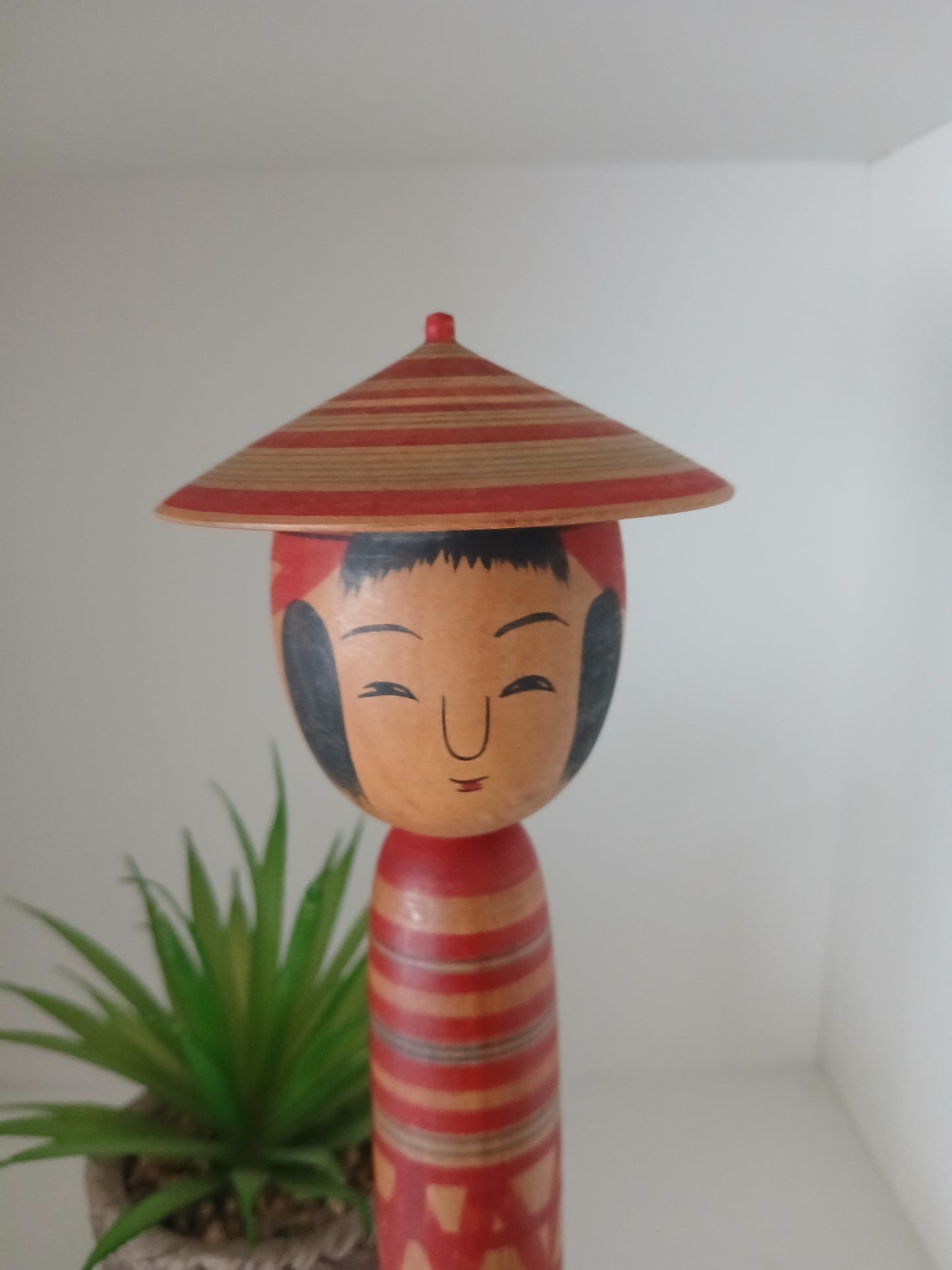 Vintage traditional Tsuchiyu kokeshi by Abe Katsuhide (1924-2000)