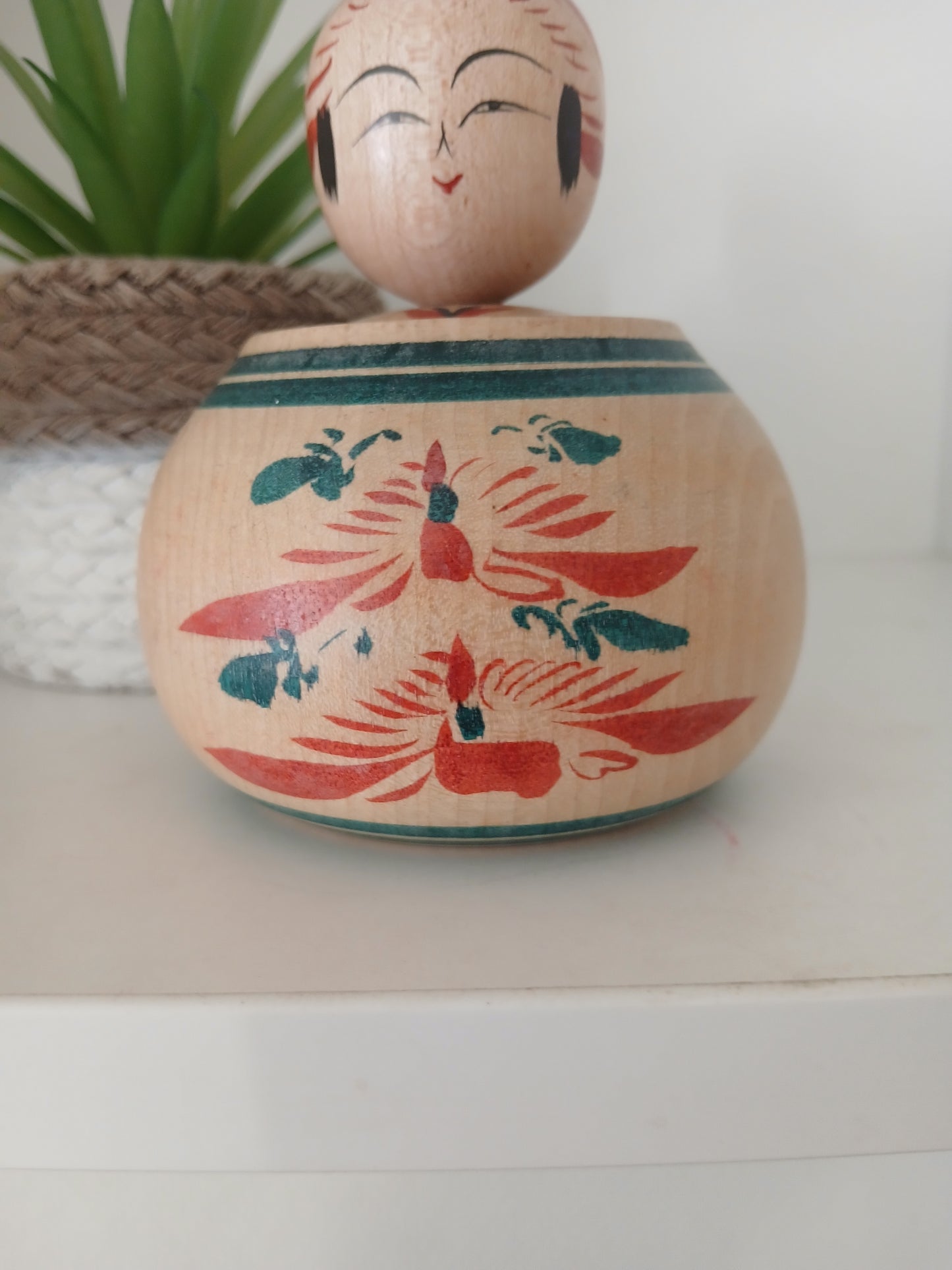 Vintage traditional Ejiko Kokeshi by Masahiro Sato (1938-)