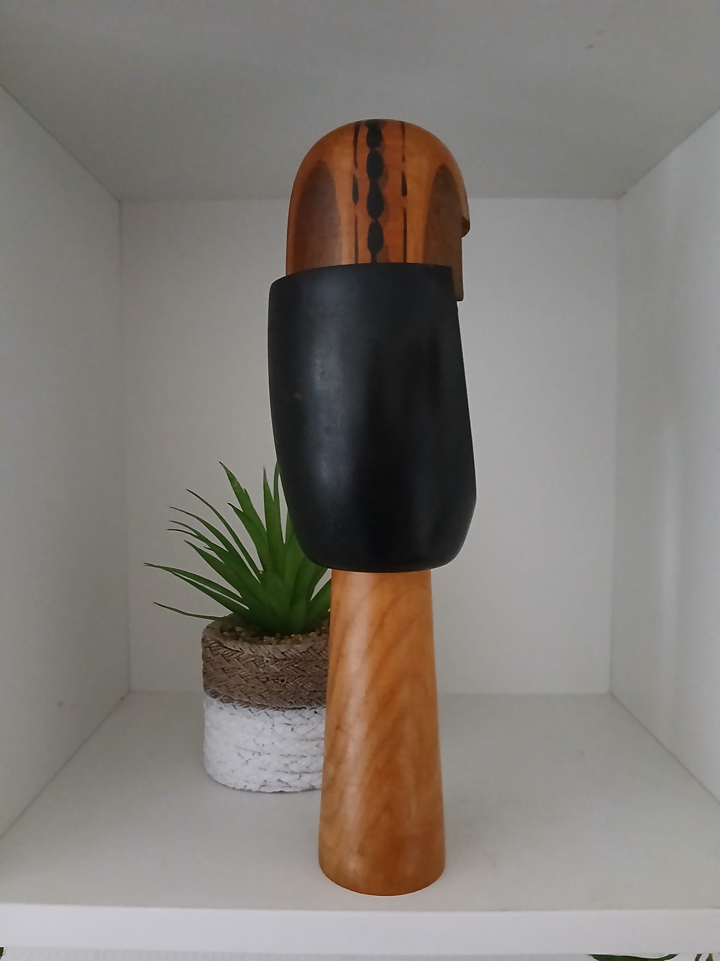 Rare Vintage Creative Kokeshi by renowned artisan Ikuyoshi Yokozuka