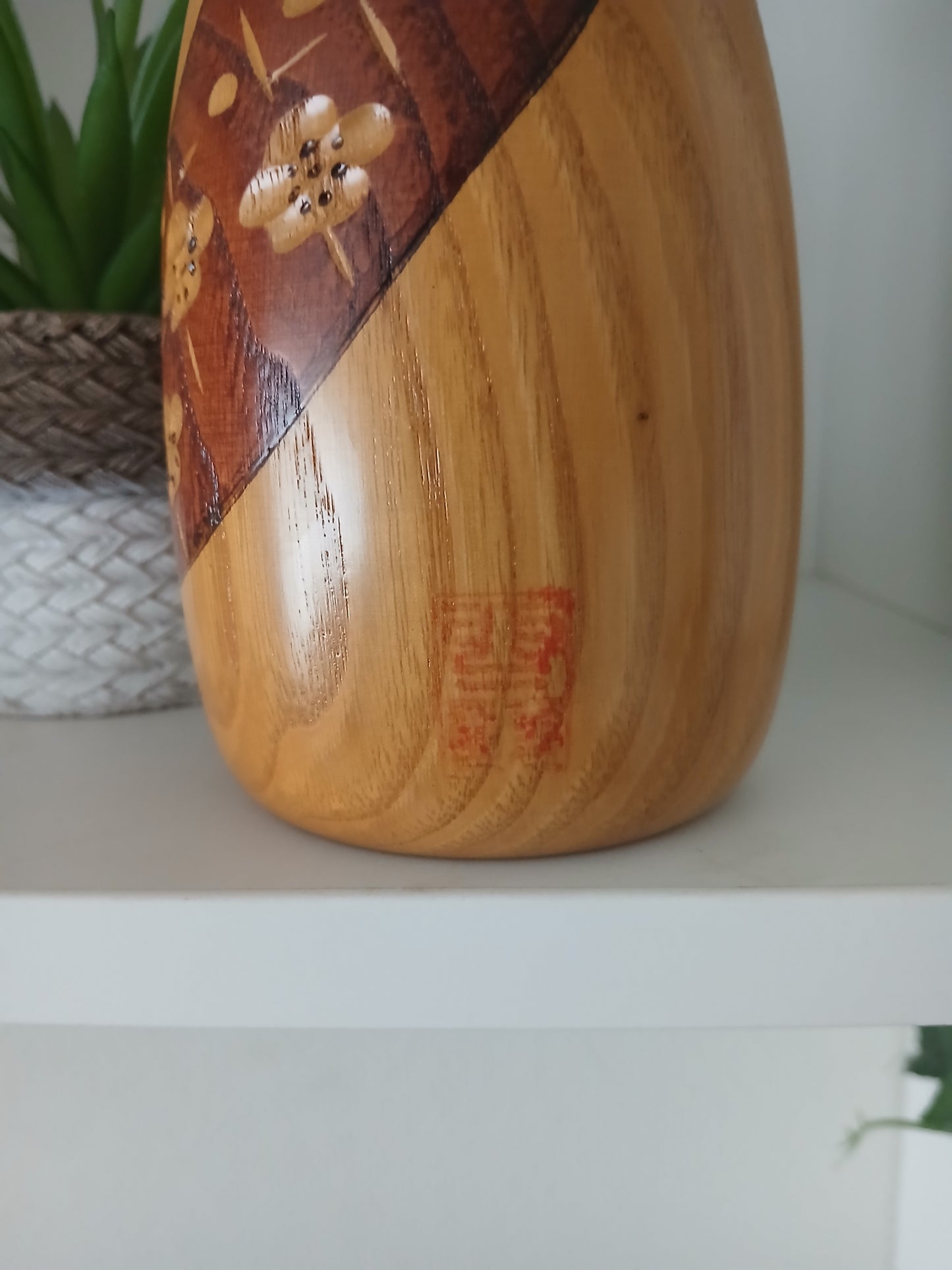 Vintage Gumma kokeshi by Usaburo