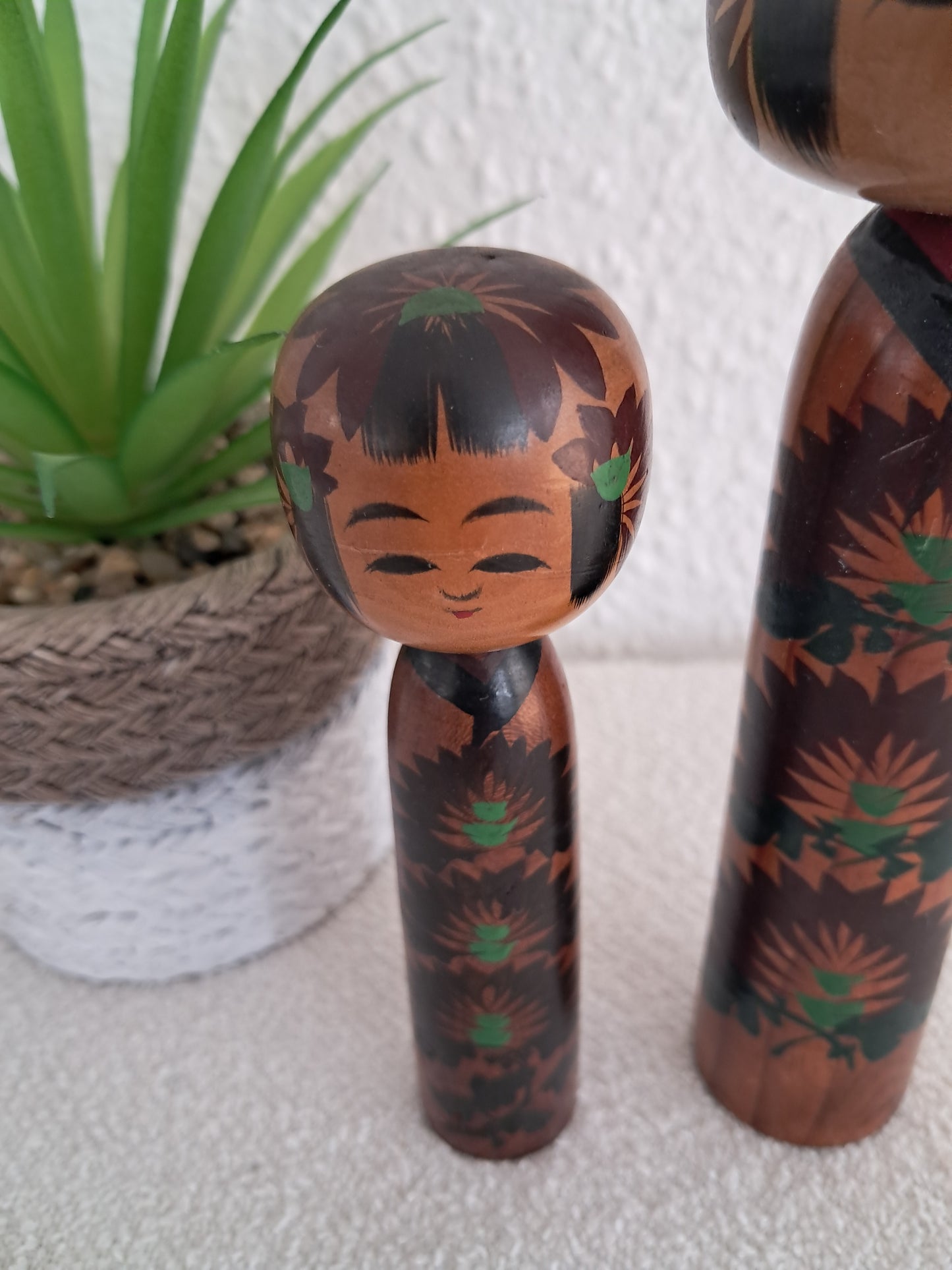 Set off two Rare Vintage Creative Kokeshi by Hitokura Masamkido