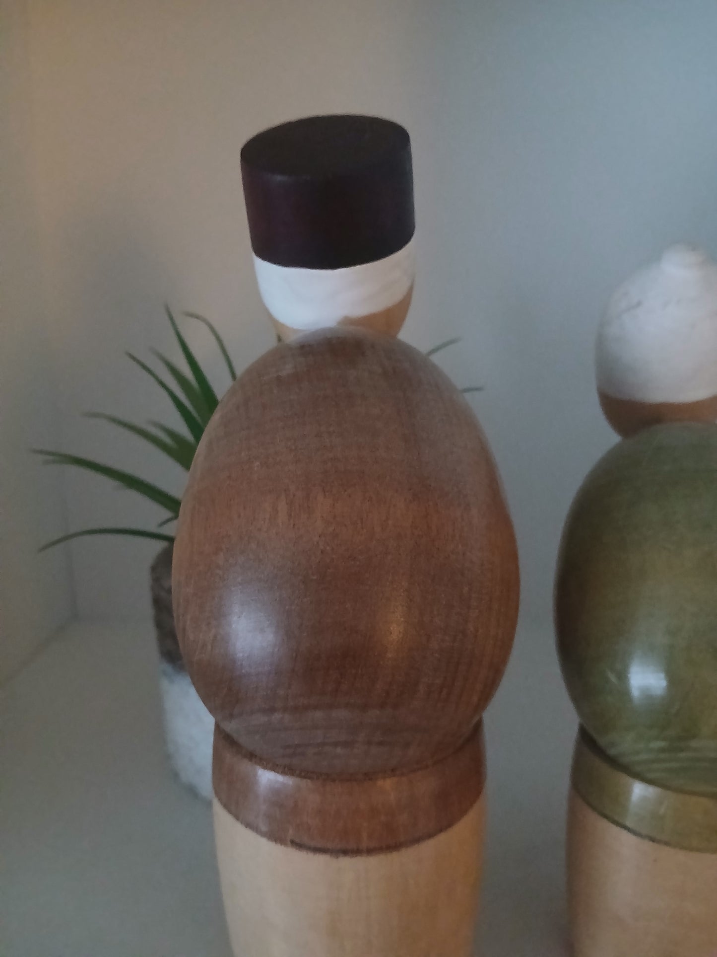 Vintage set Sosaku Kokeshi of elderly couple