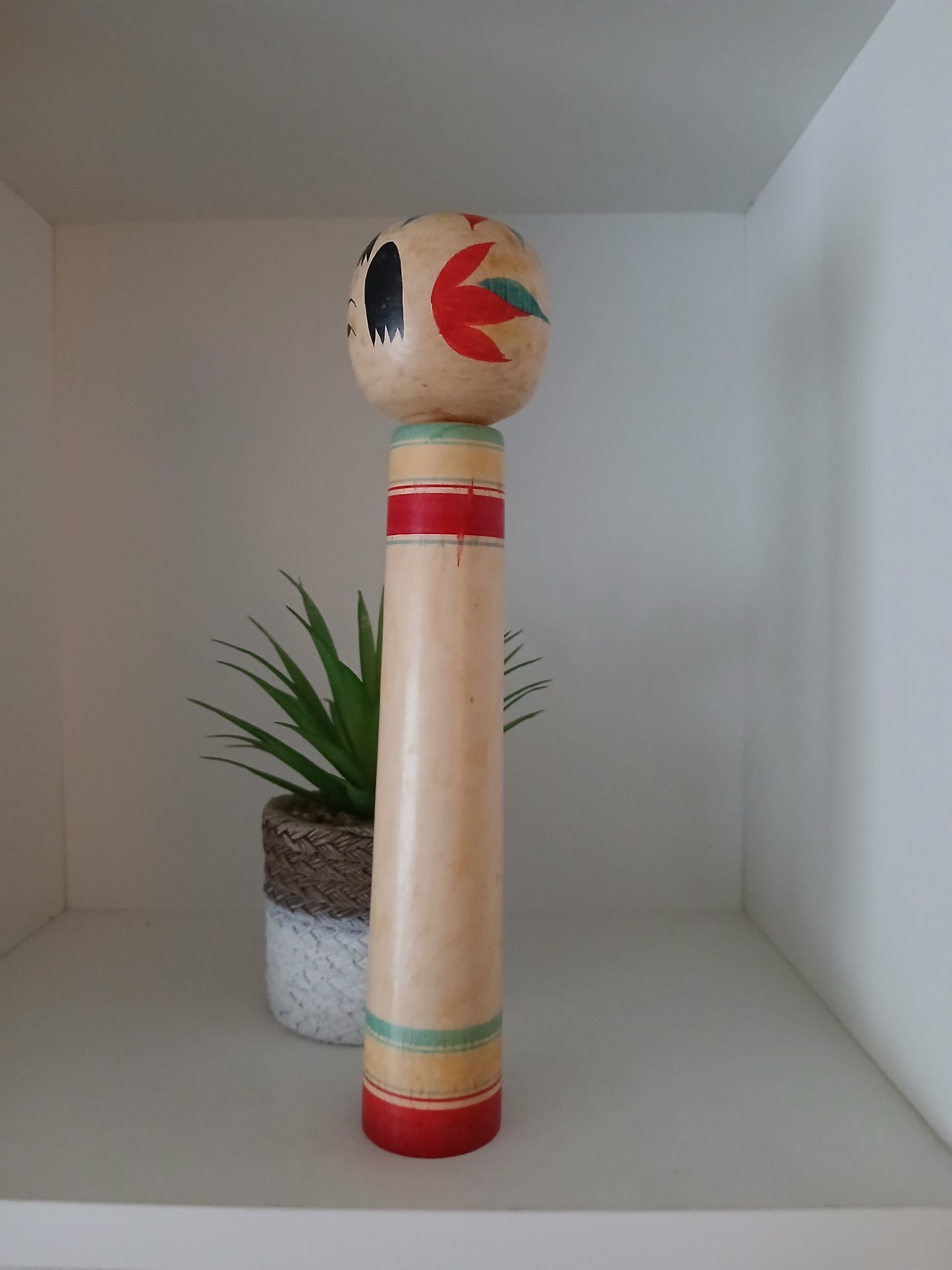 Vintage traditional Nanbu kokeshi by Sasaki Kakuhei