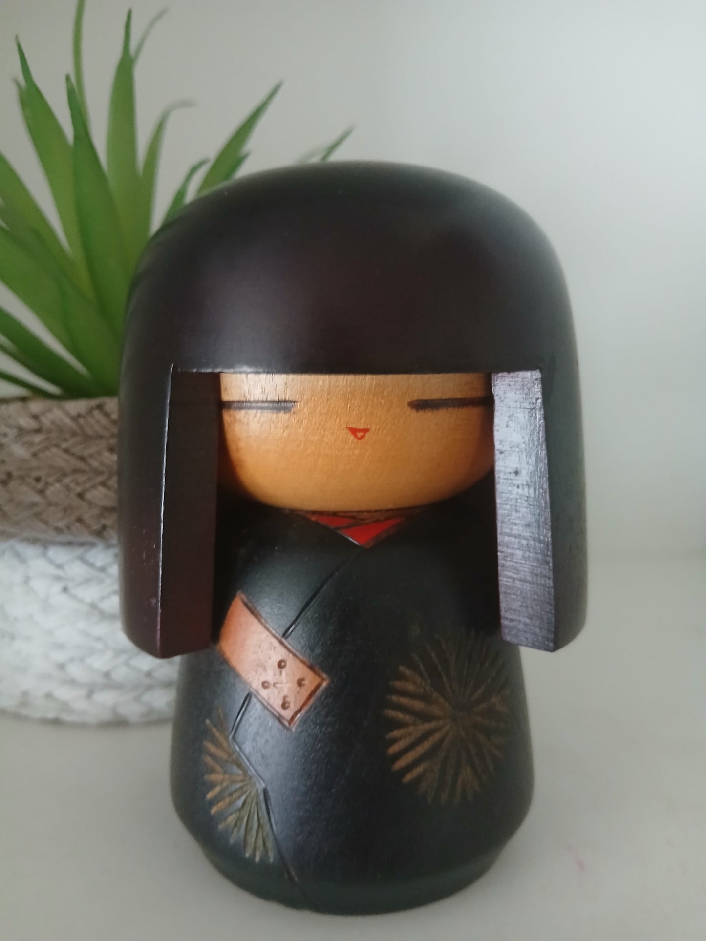 Vintage Gumma Kokeshi van Sumitani Kohji
