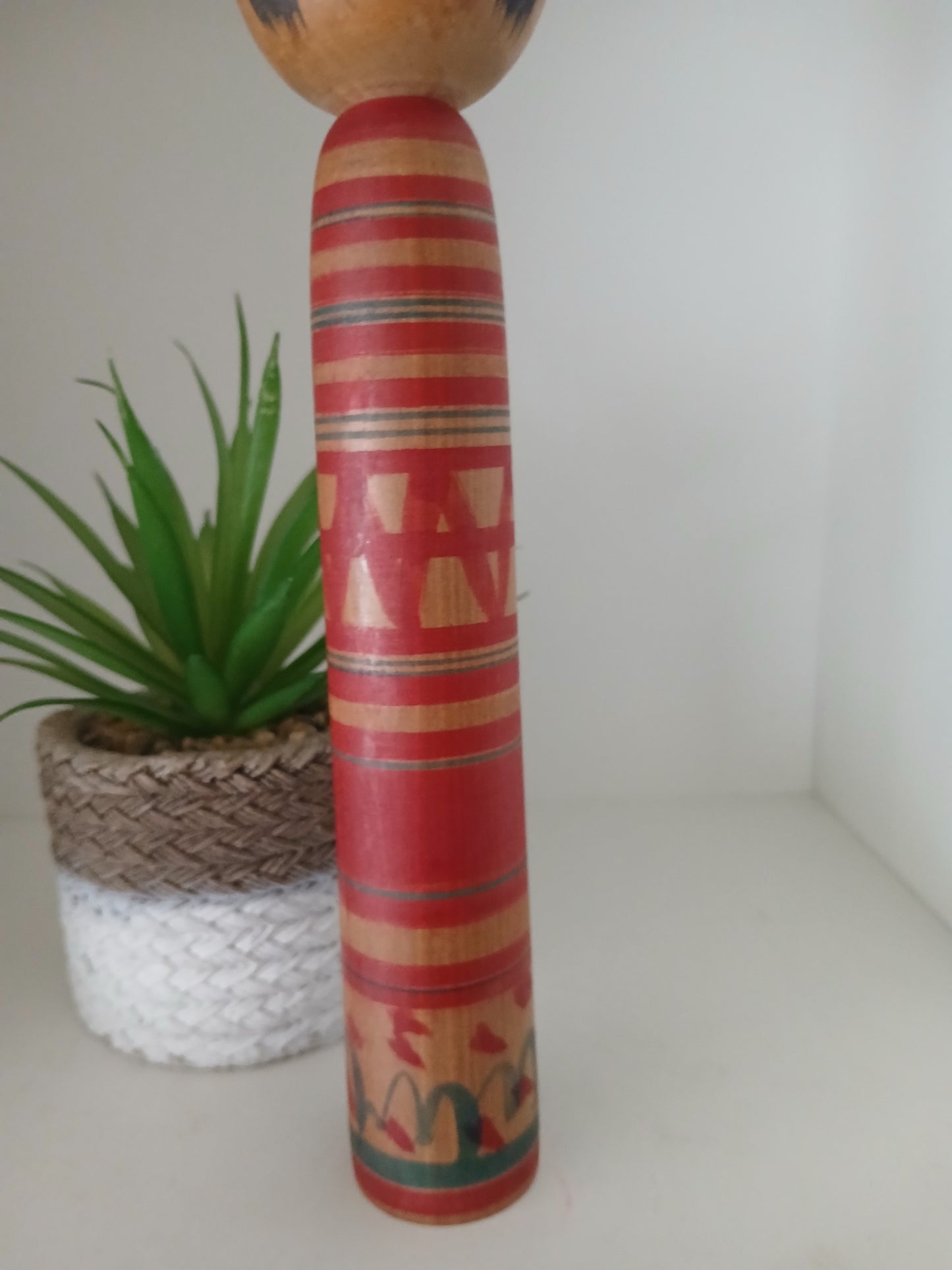 Vintage traditional Tsuchiyu kokeshi by Abe Katsuhide (1924-2000)