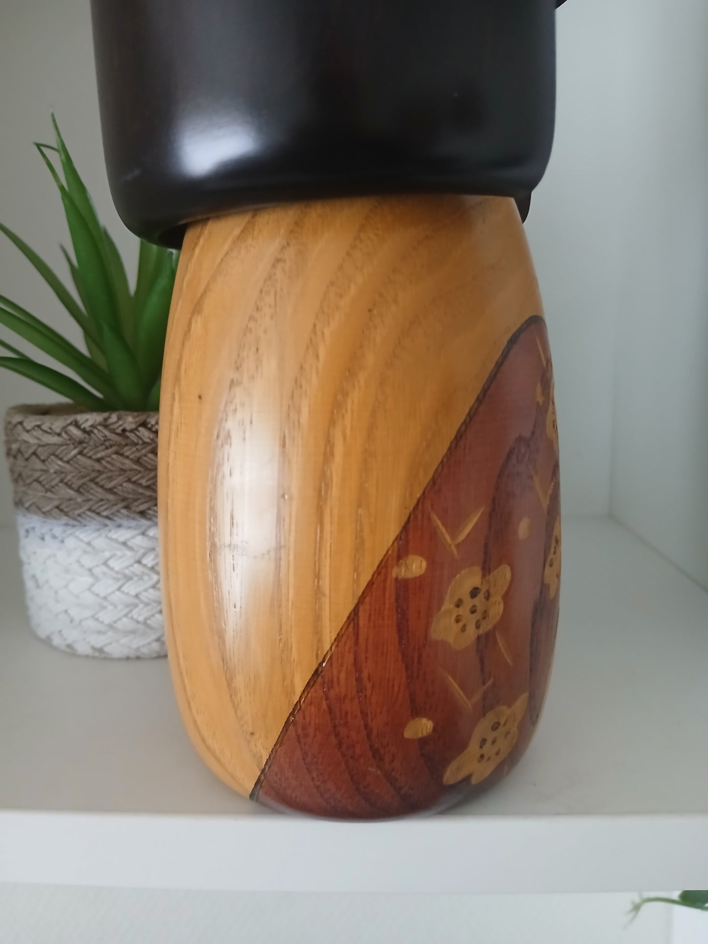 Vintage Gumma kokeshi by Usaburo