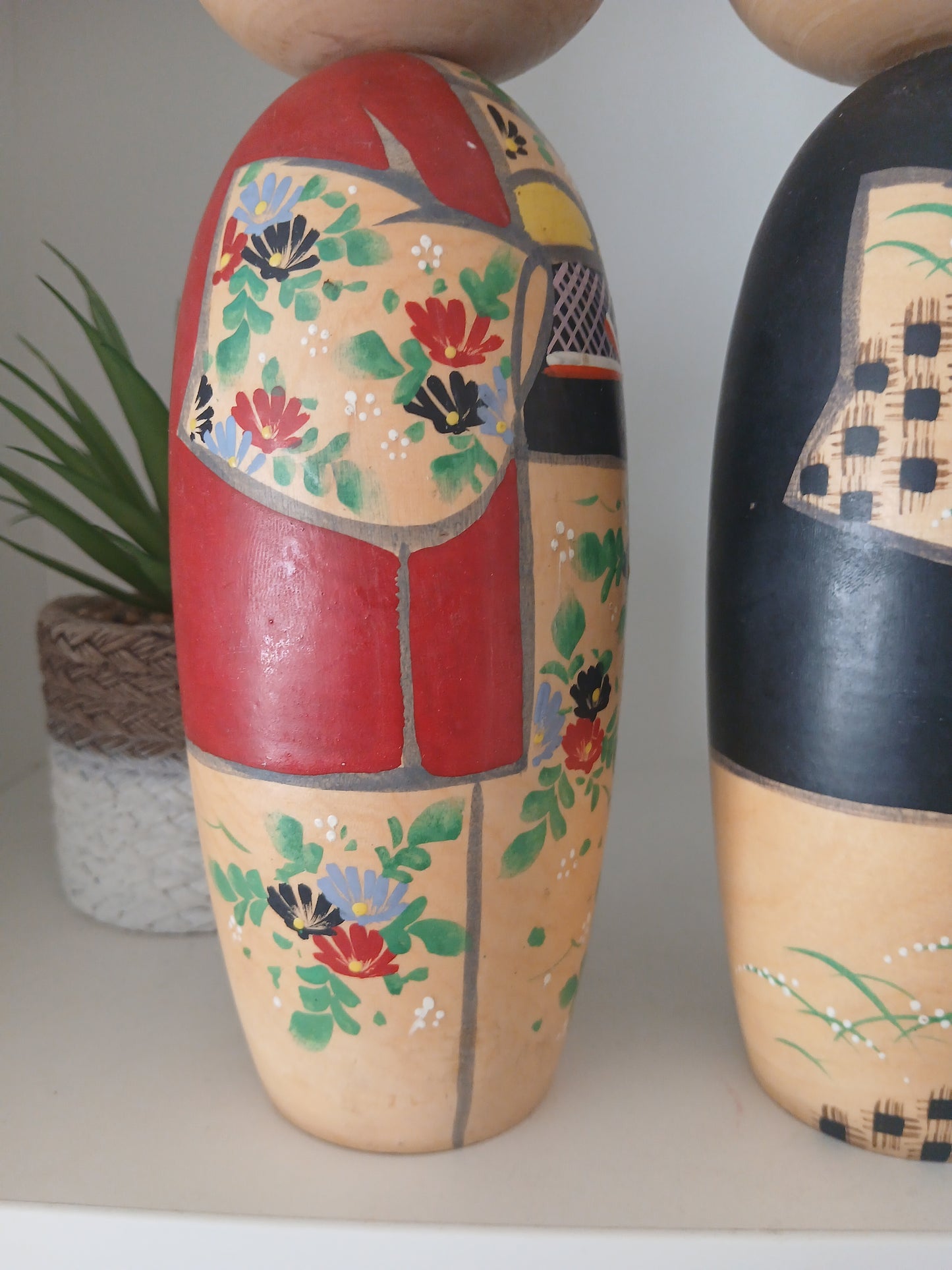 Vintage set of Donko kokeshi