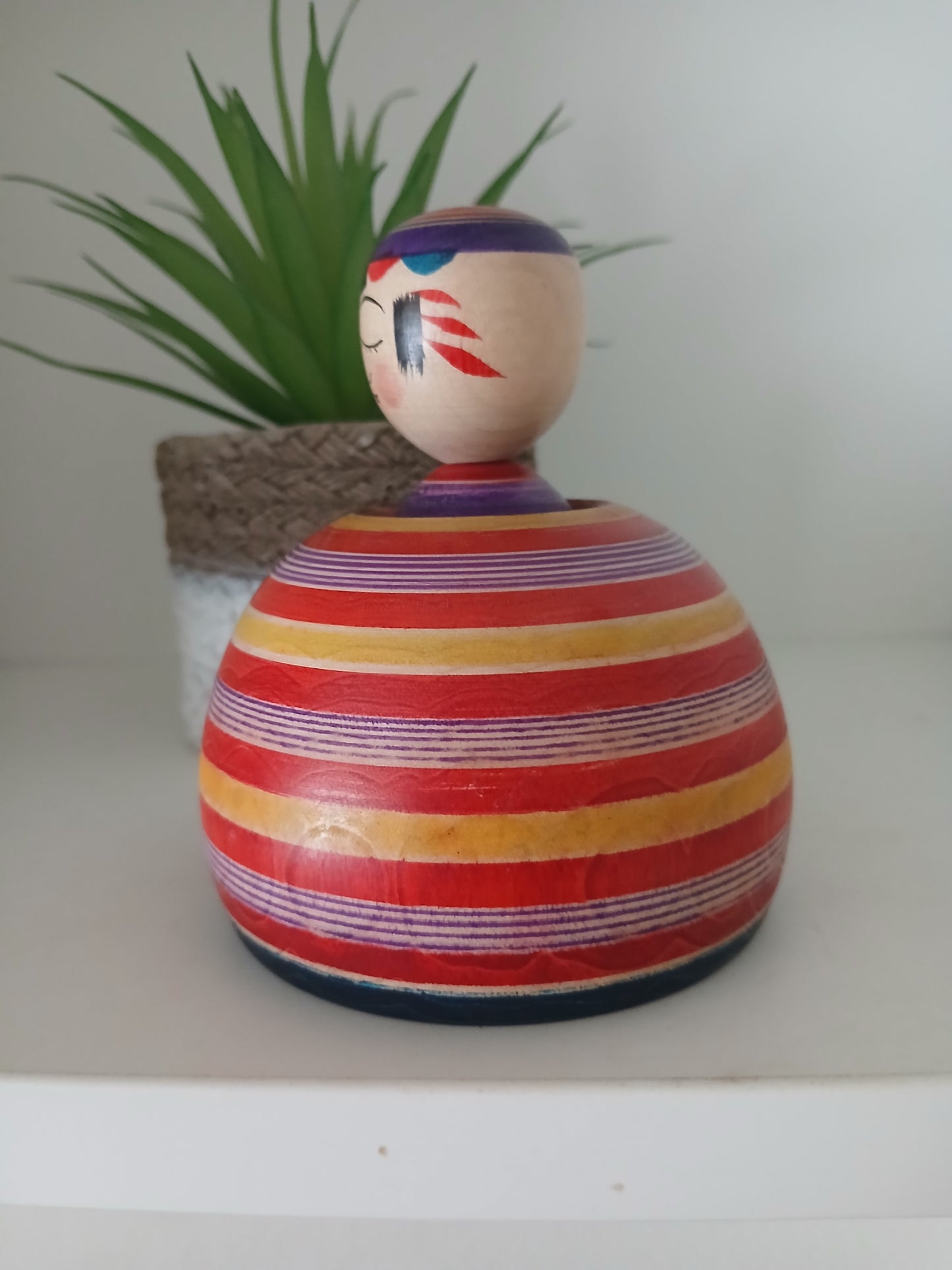 Vintage Ejiko kokeshi by Kamata Bunichi