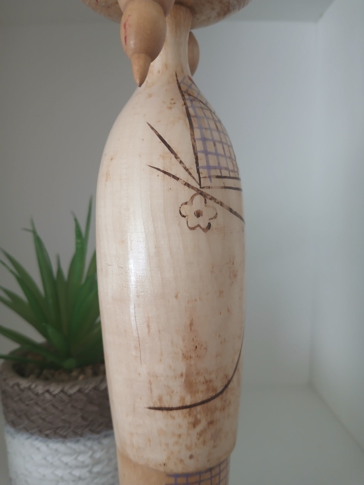 Vintage Sosaku Kokeshi made by Eiko Shibata (1924-)