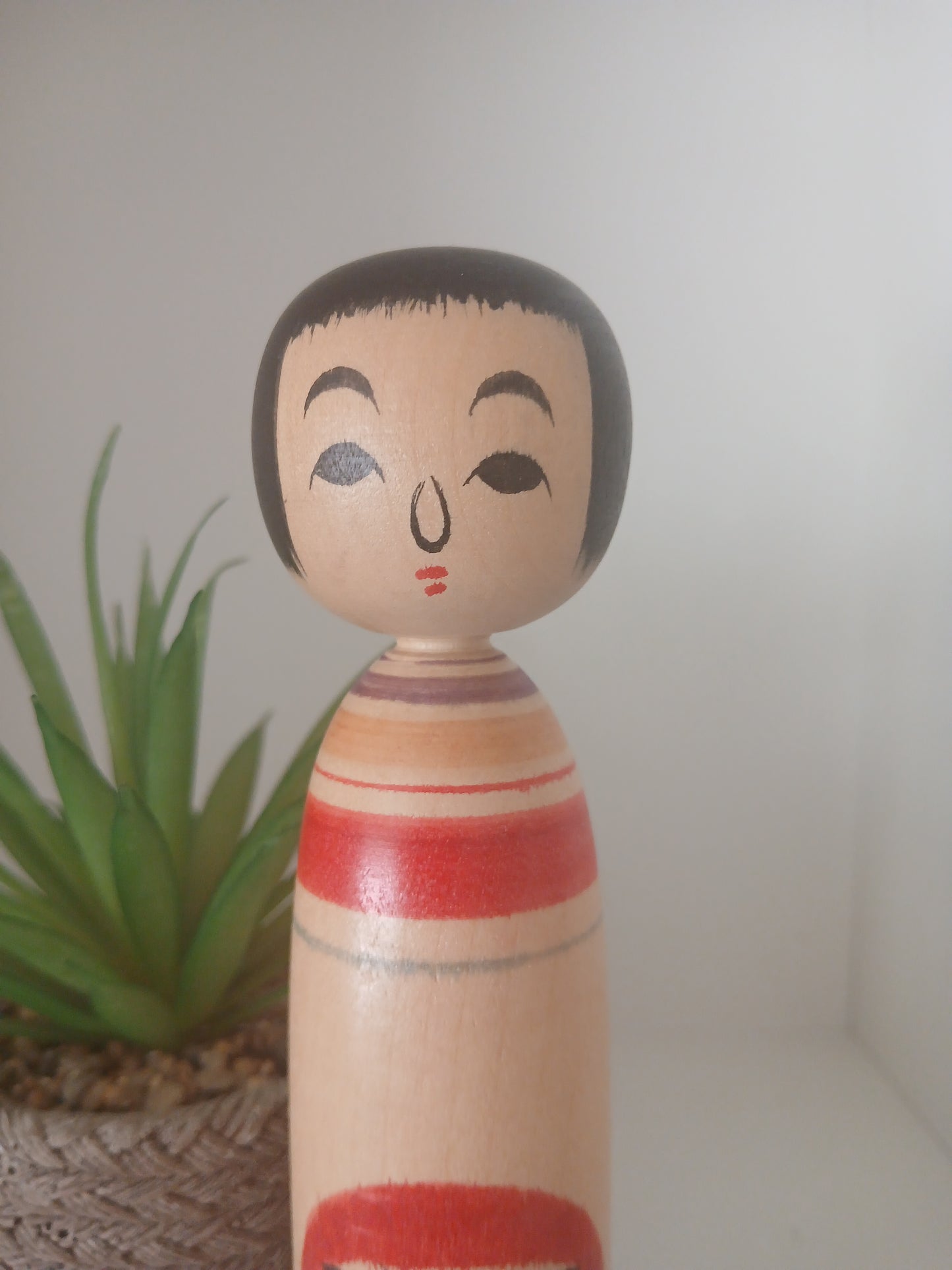 Vintage Tsugaru Kokeshi by Mamiya Masao (1921~2008)