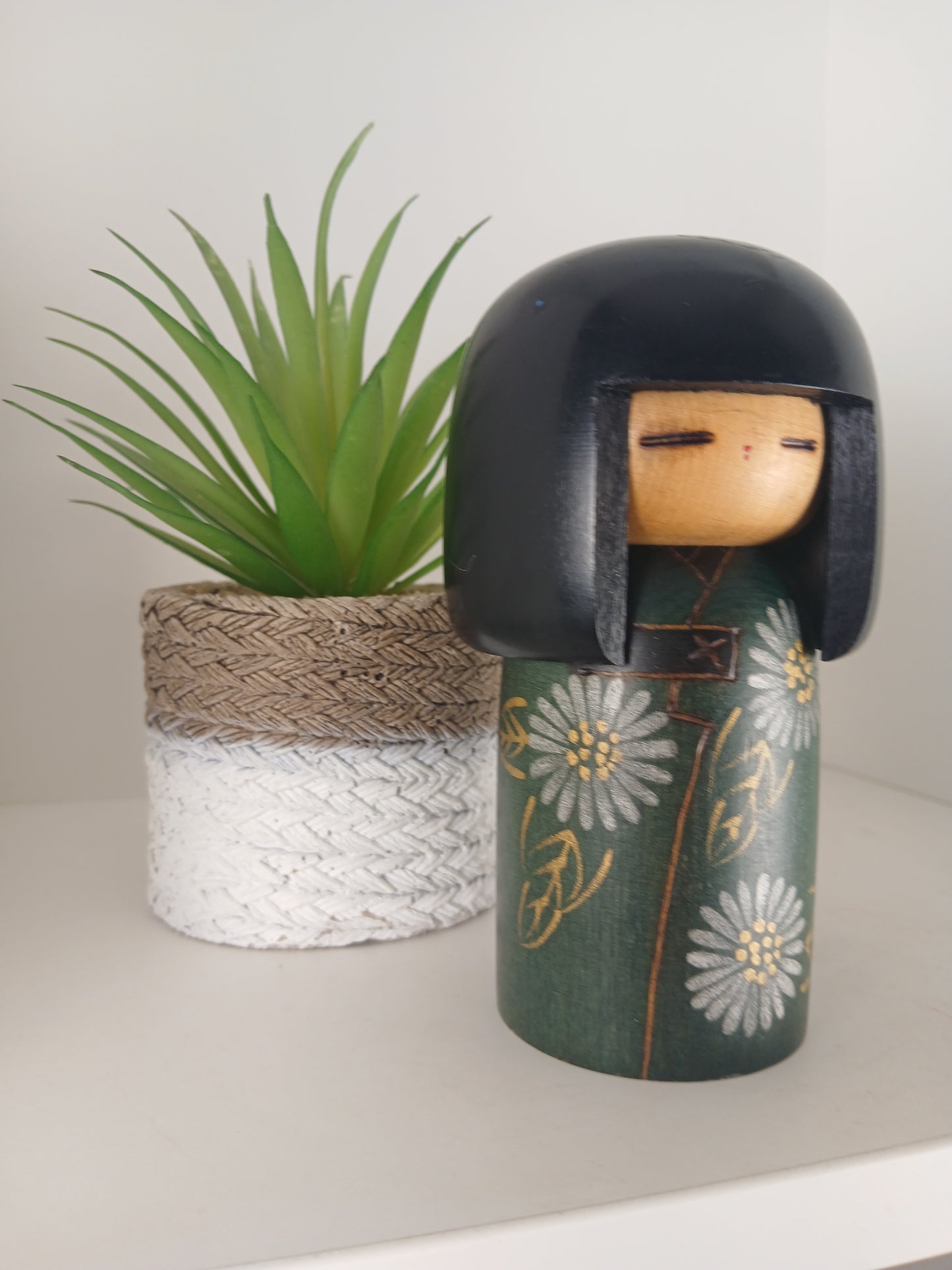Vintage creative kokeshi by Hajime Miyashita (1940-)