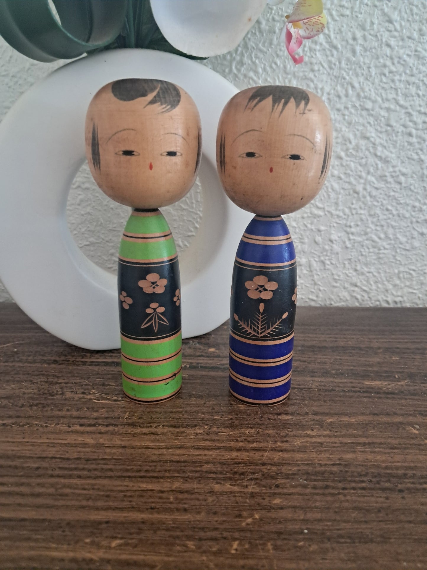 Vintage set creative Kokeshi by Misui