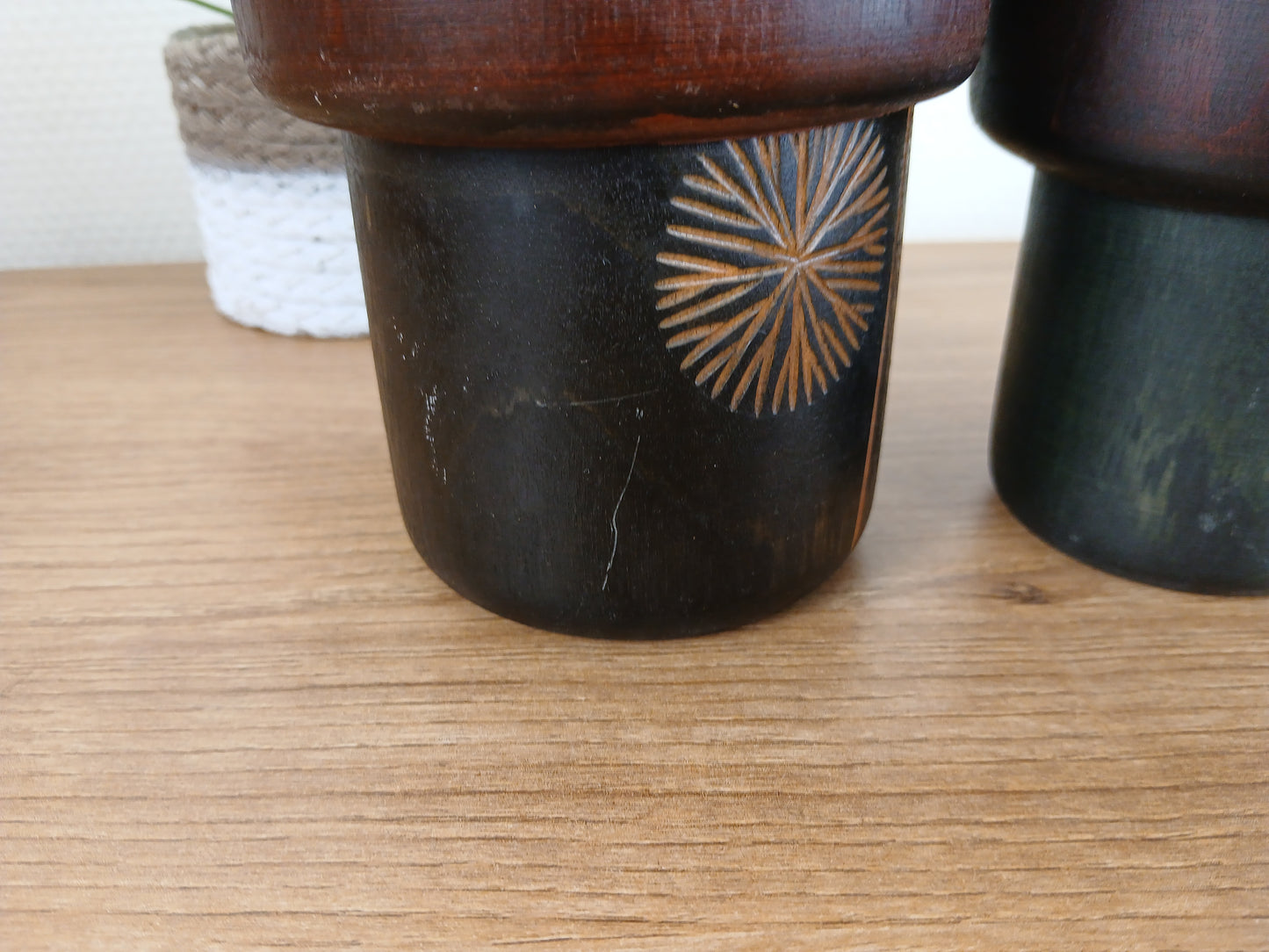 Vintage set Gumma Kokeshi by Sansaku Sekiguchi (1925-2018)