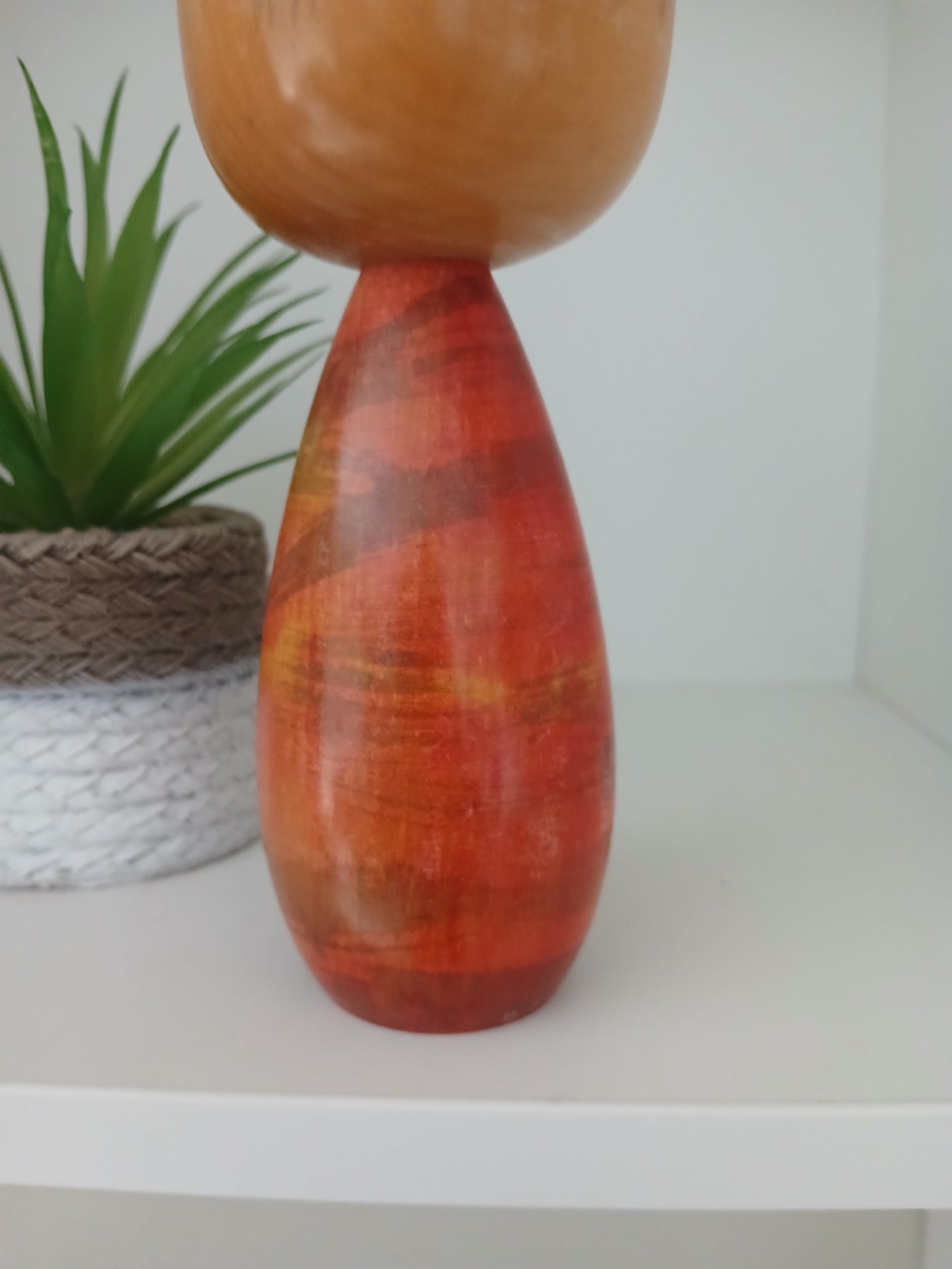 Rare Sosaku kokeshi by Takahashi Akinori (1957-)