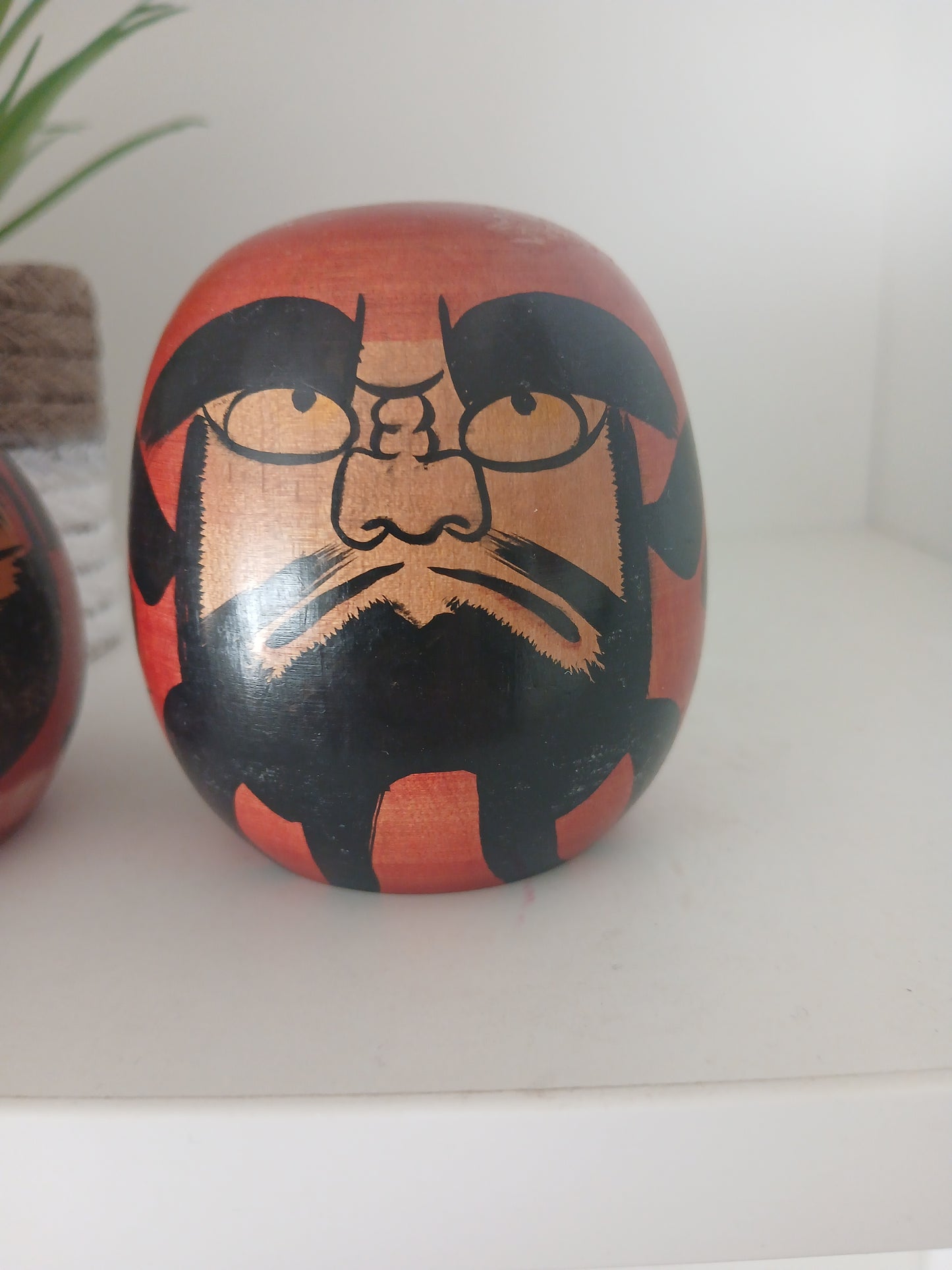 Vintage set Daruma kokeshi