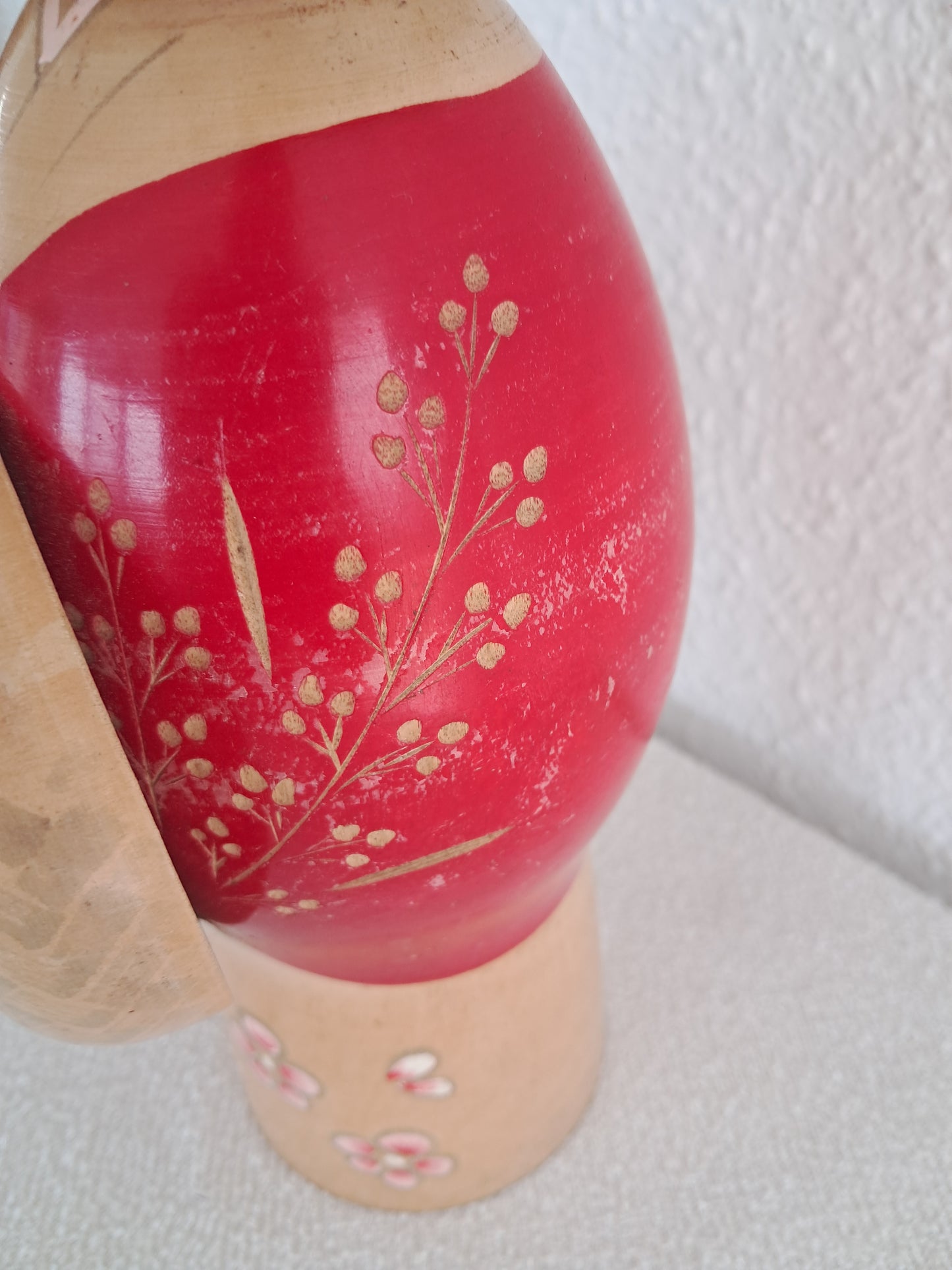 Beautiful big creative kokeshi by Kishi Sadao (1932-1998)