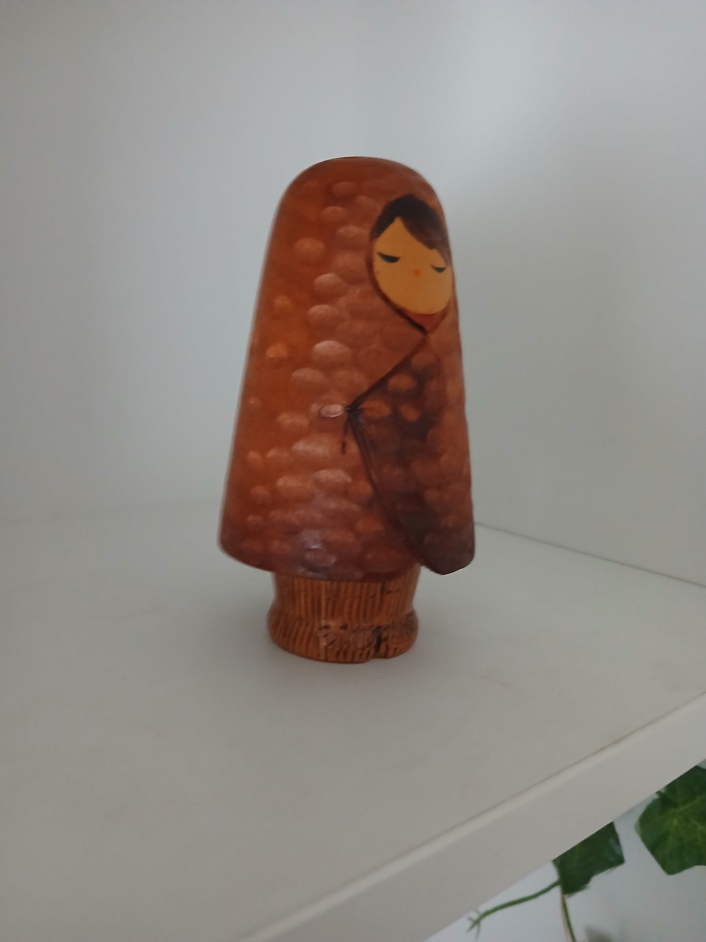 Rare Vintage Creative Kokeshi By Aoki Ryoka (1931-)