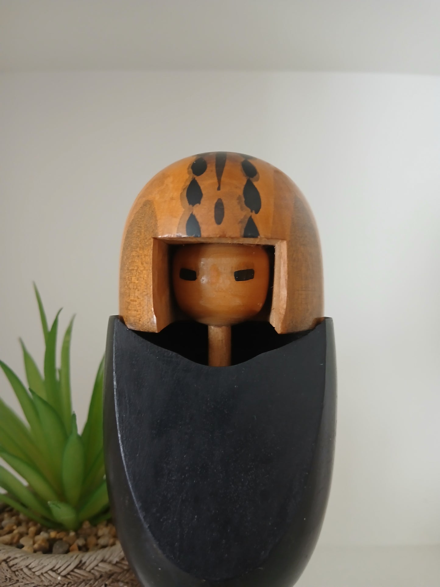 Rare creative kokeshi by renowned artisan Ikuyoshi Yokozuka