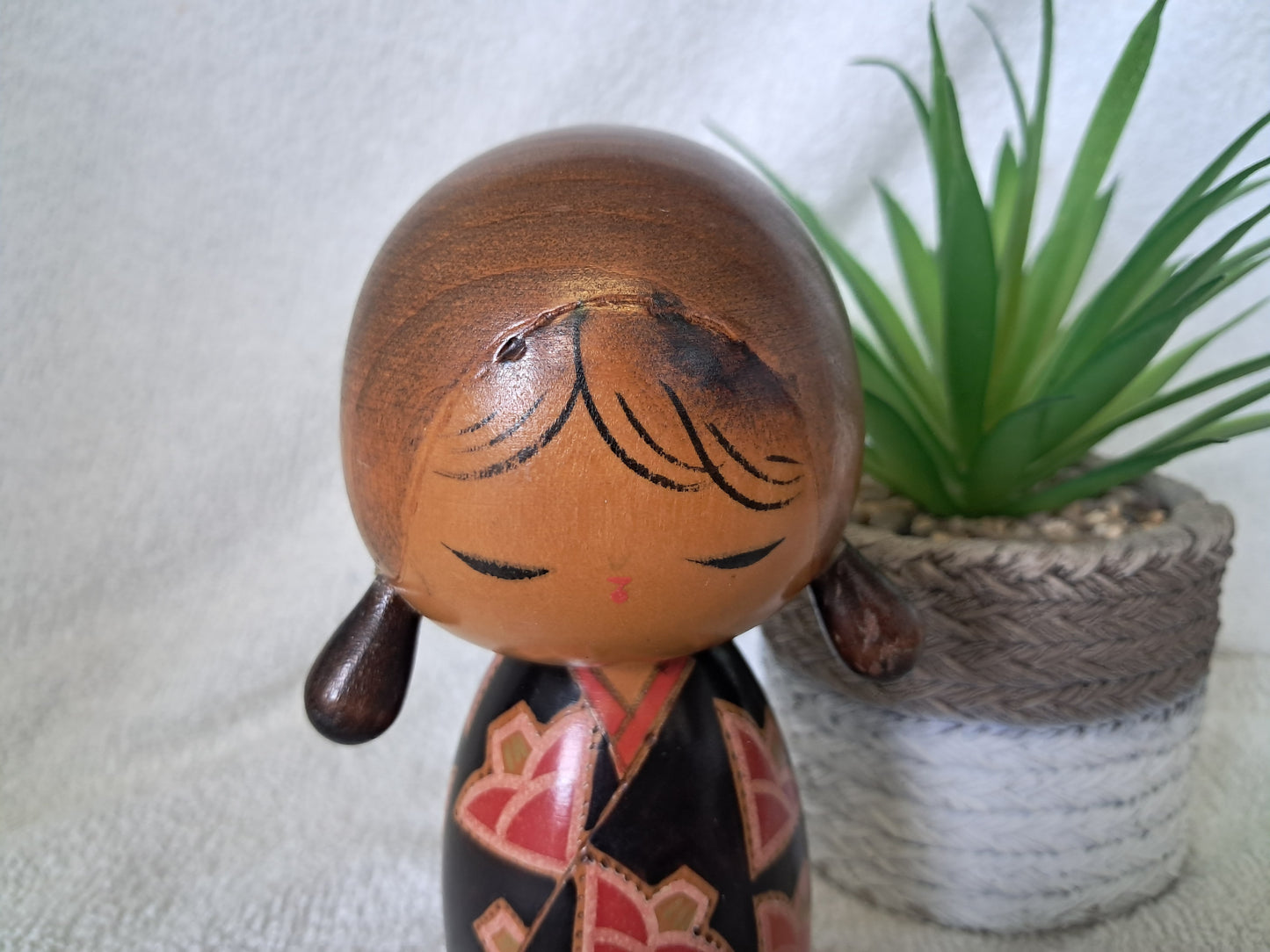 Vintage Sosaku kokeshi made by Kojo Tanaka - Made in 1982