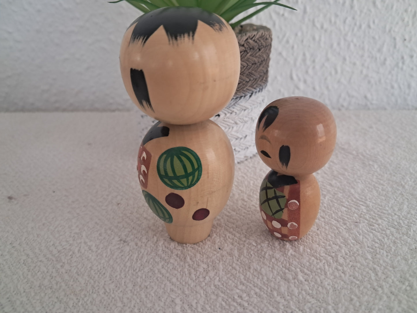 Cute set Sosaku kokeshi- Father and son